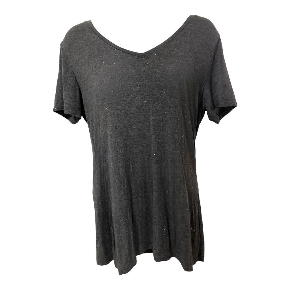 ⭐️ 3 for $10 ⭐️ Charcoal Stretch Short Sleeve V Neck Tee, Small
